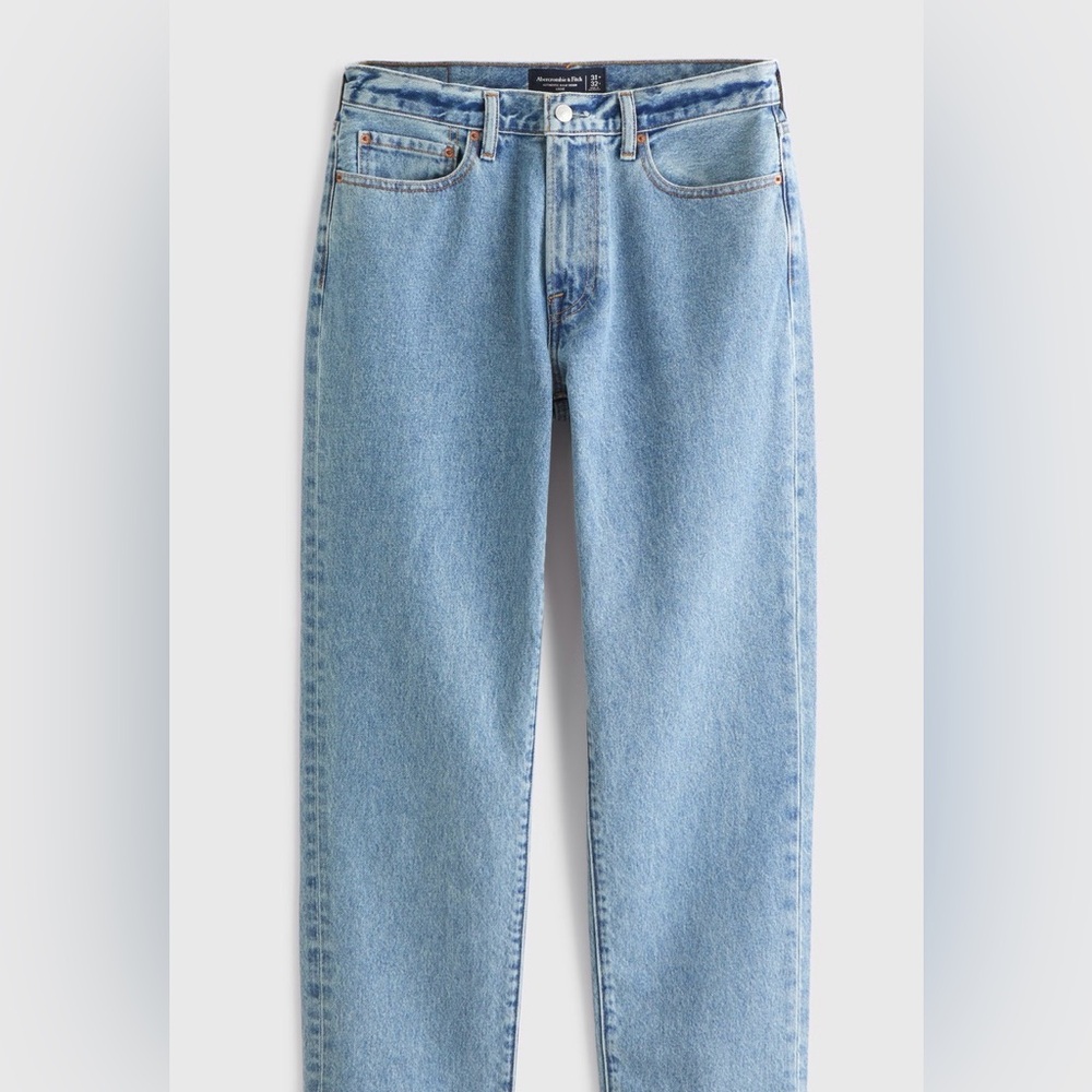 Abercrombie & Fitch Light Wash Men’s Straight Jeans